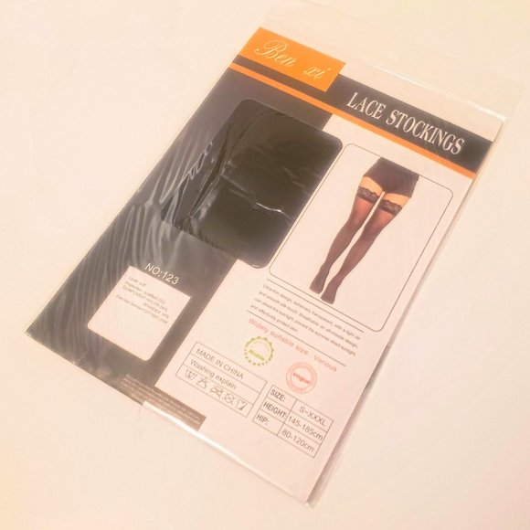 Sexy  Leg Lace Thigh High Stockings Lingerie - Picture 4 of 4